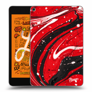 Picasee Schwarze Silikonhülle für Apple iPad mini 2019 (5. gen) - Red black