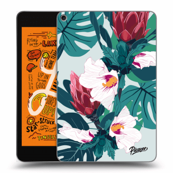 Picasee Schwarze Silikonhülle für Apple iPad mini 2019 (5. gen) - Rhododendron