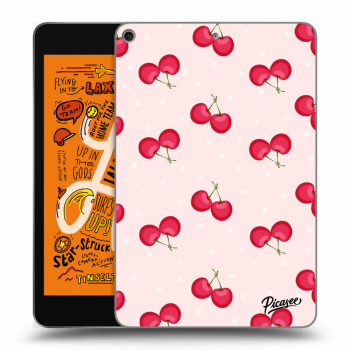 Picasee Schwarze Silikonhülle für Apple iPad mini 2019 (5. gen) - Cherries