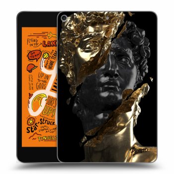 Picasee Schwarze Silikonhülle für Apple iPad mini 2019 (5. gen) - Gold - Black
