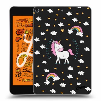 Picasee Schwarze Silikonhülle für Apple iPad mini 2019 (5. gen) - Unicorn star heaven