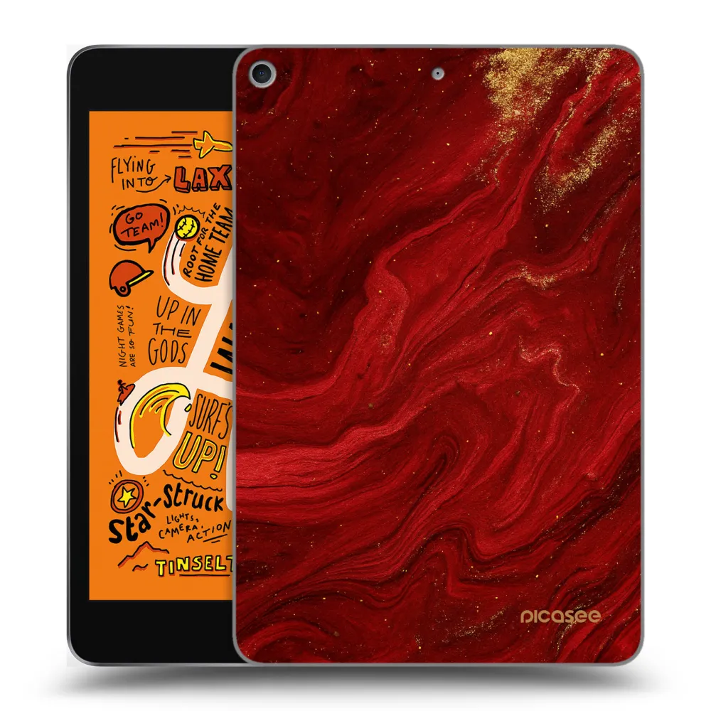 Picasee transparente Silikonhülle für Apple iPad mini 2019 (5. gen) - Red
