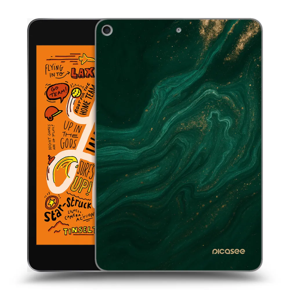 Picasee transparente Silikonhülle für Apple iPad mini 2019 (5. gen) - Green