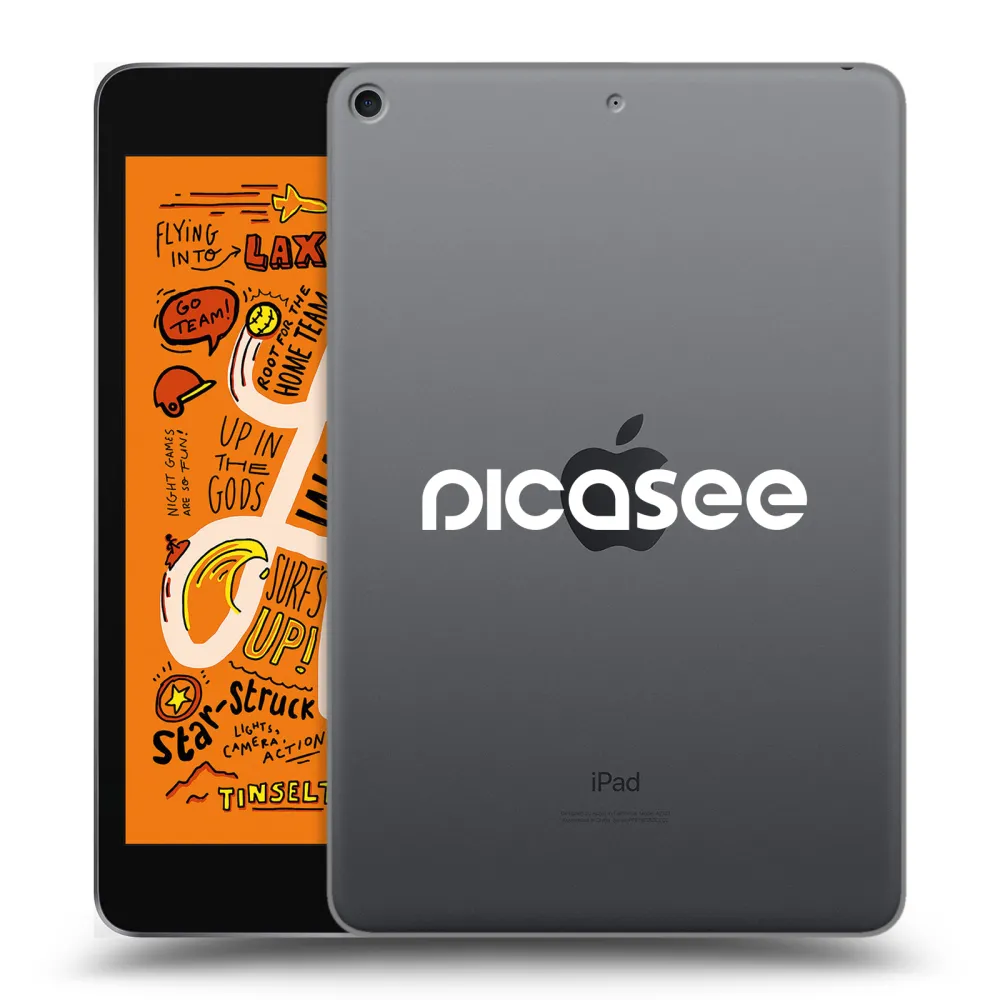 Picasee transparente Silikonhülle für Apple iPad mini 2019 (5. gen) - Picasee - new logo - white