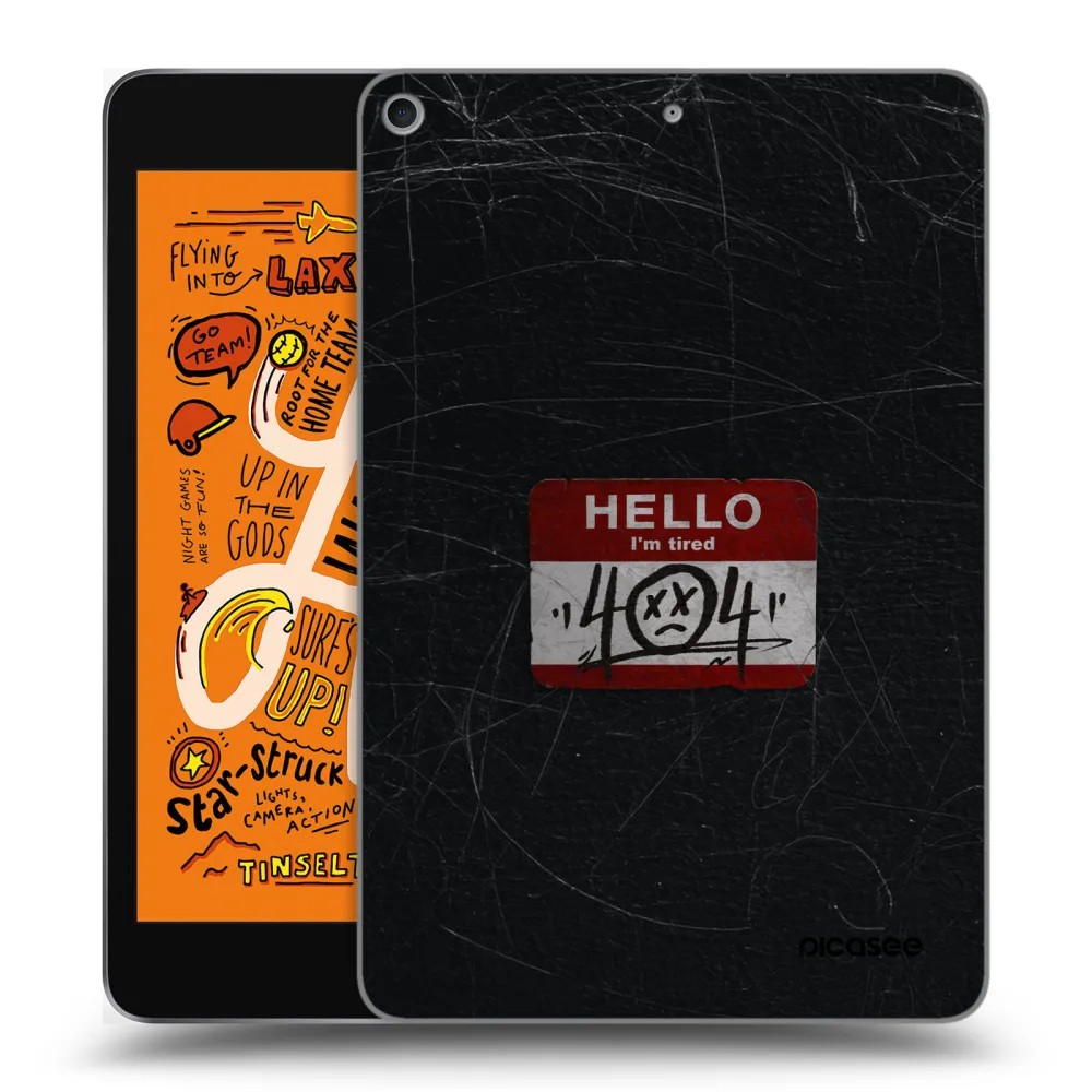 Picasee transparente Silikonhülle für Apple iPad mini 2019 (5. gen) - HELLO 404