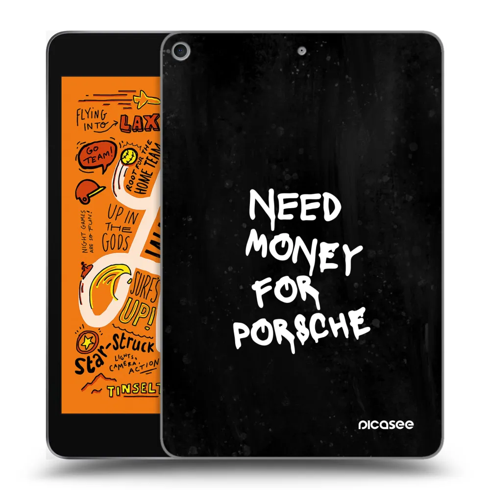 Picasee transparente Silikonhülle für Apple iPad mini 2019 (5. gen) - Black Dollar