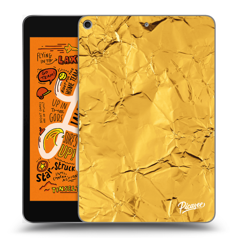 Picasee transparente Silikonhülle für Apple iPad mini 2019 (5. gen) - Gold