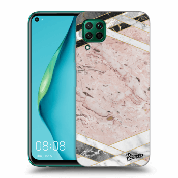 Hülle für Huawei P40 Lite - Pink geometry