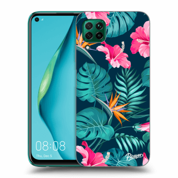 Hülle für Huawei P40 Lite - Pink Monstera