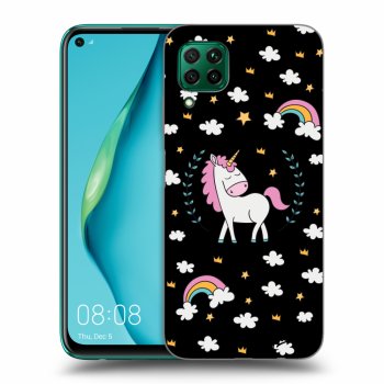 Hülle für Huawei P40 Lite - Einhorn Sternenhimmel