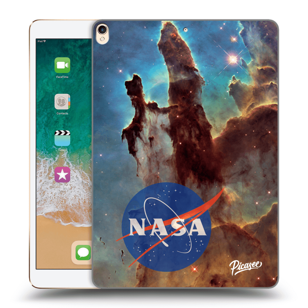 Picasee Schwarze Silikonhülle für Apple iPad Pro 10.5" 2017 (2. gen) - Eagle Nebula