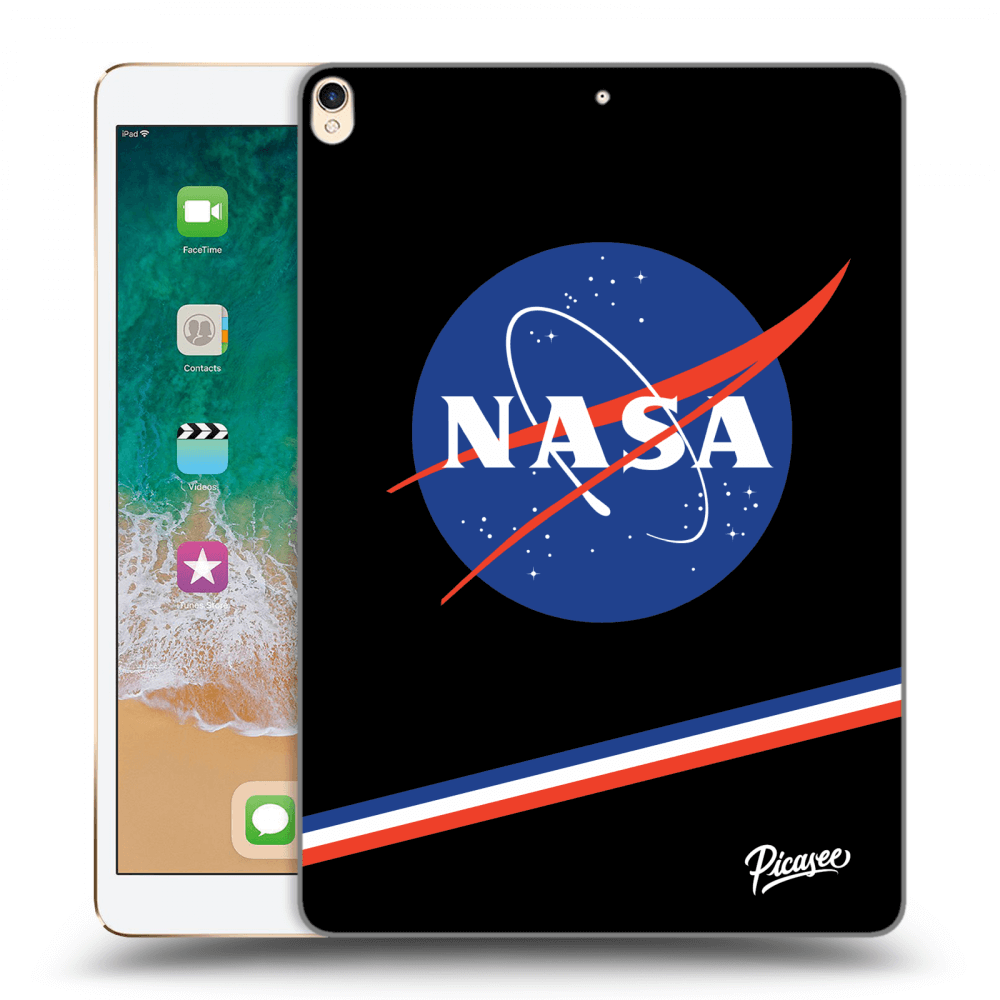 Picasee Schwarze Silikonhülle für Apple iPad Pro 10.5" 2017 (2. gen) - NASA Original