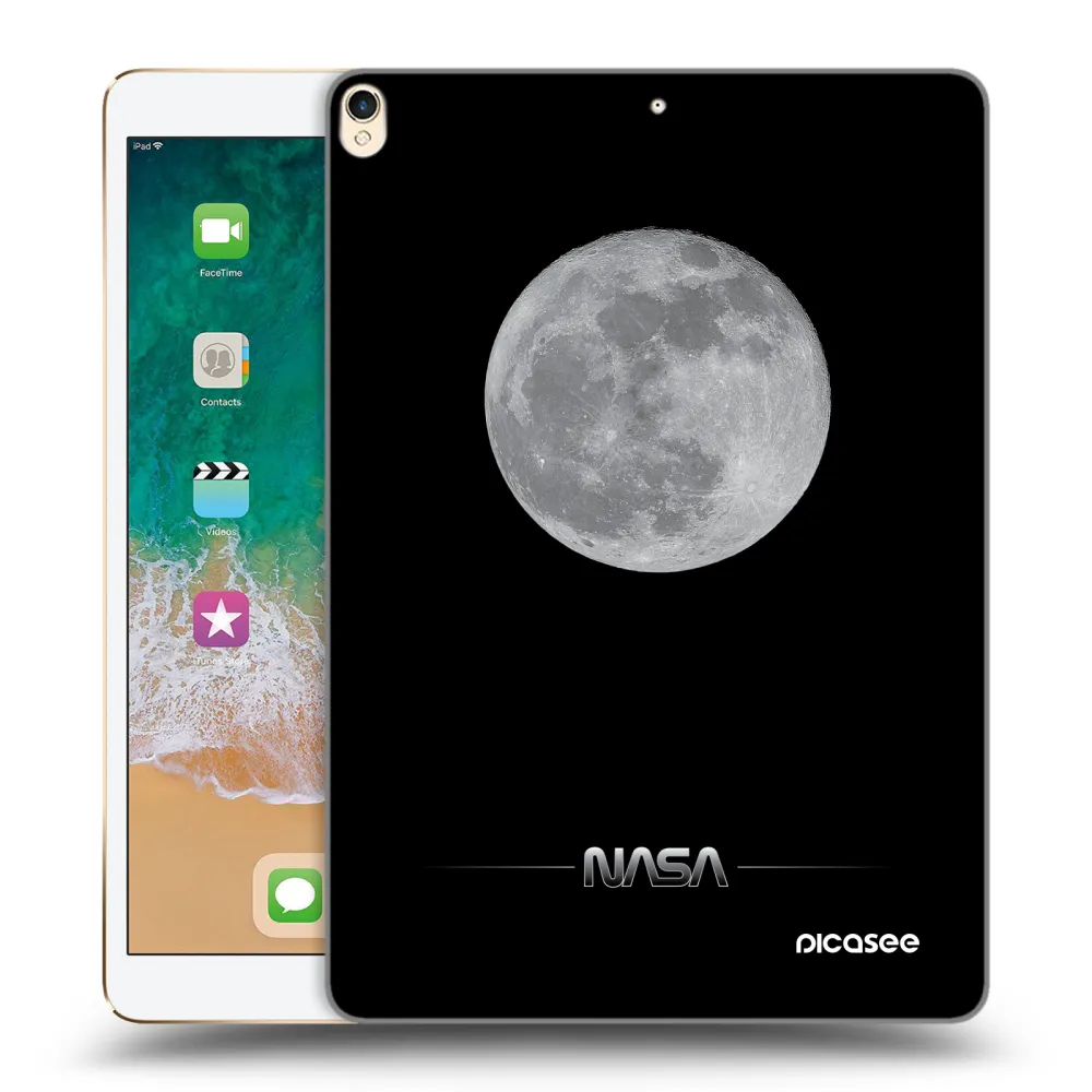 Picasee transparente Silikonhülle für Apple iPad Pro 10.5" 2017 (2. gen) - Moon Minimal