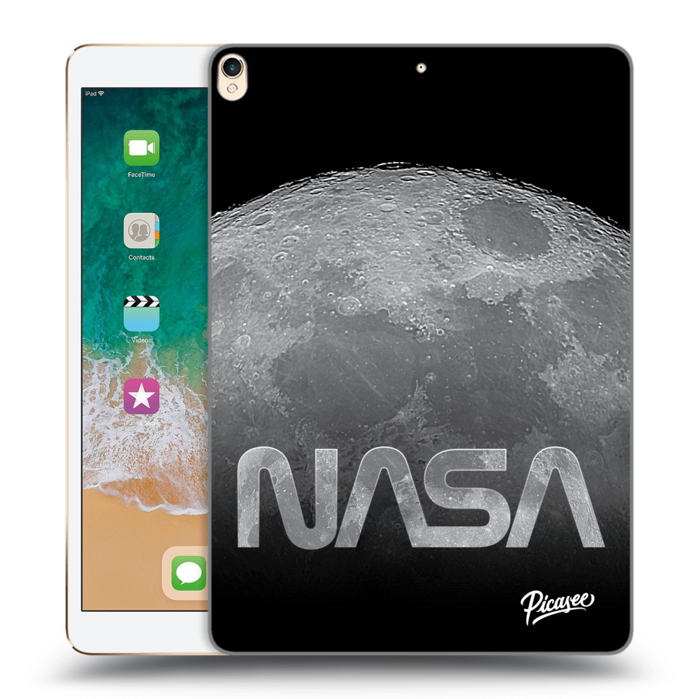 Picasee Schwarze Silikonhülle für Apple iPad Pro 10.5" 2017 (2. gen) - Moon Cut