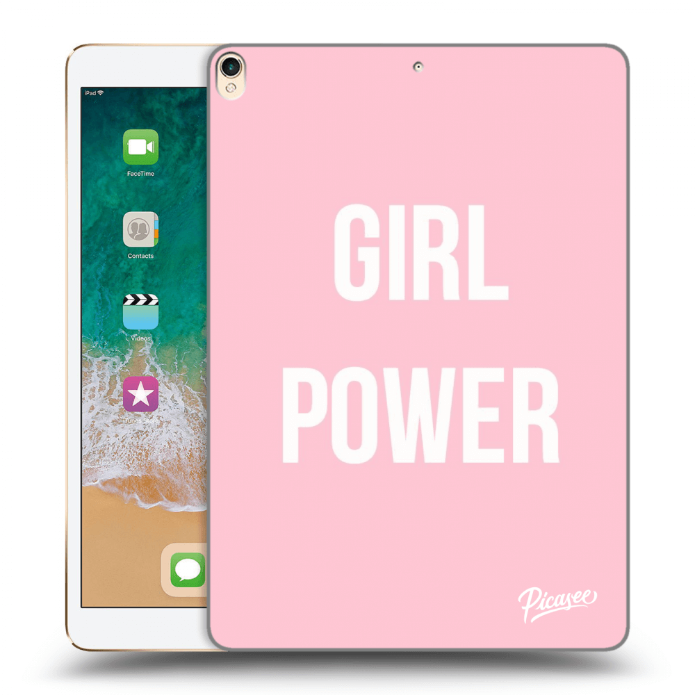Picasee Schwarze Silikonhülle für Apple iPad Pro 10.5" 2017 (2. gen) - Girl power