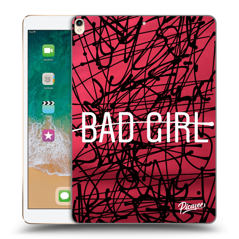 Picasee Schwarze Silikonhülle für Apple iPad Pro 10.5" 2017 (2. gen) - Bad girl
