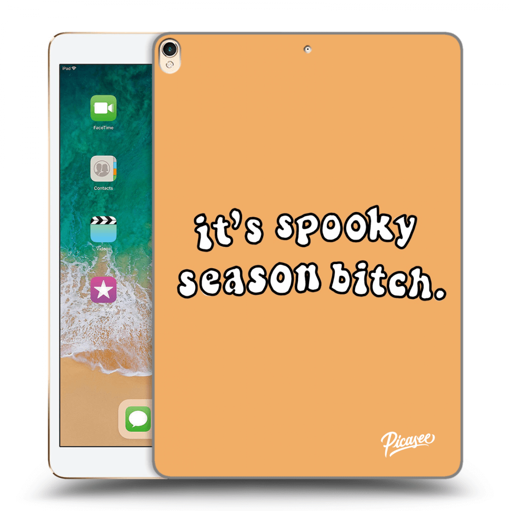 Picasee Schwarze Silikonhülle für Apple iPad Pro 10.5" 2017 (2. gen) - Spooky season