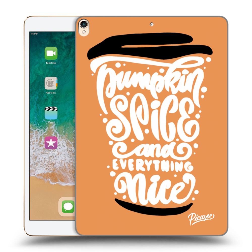Picasee Schwarze Silikonhülle für Apple iPad Pro 10.5" 2017 (2. gen) - Pumpkin coffee