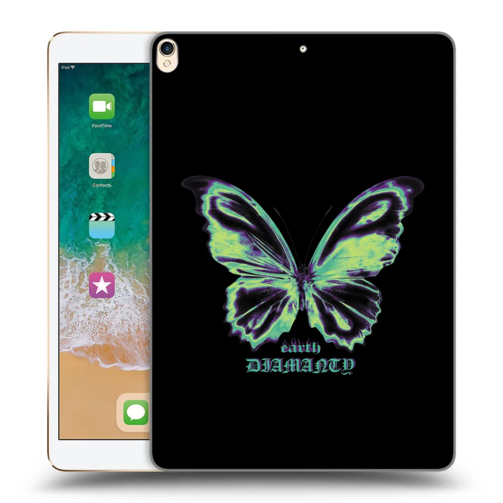 Picasee transparente Silikonhülle für Apple iPad Pro 10.5" 2017 (2. gen) - Diamanty Blue