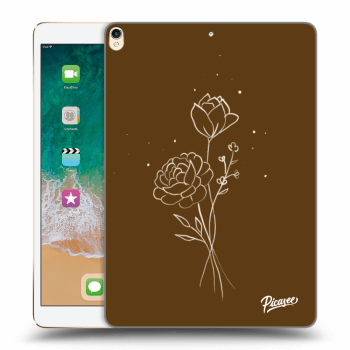 Hülle für Apple iPad Pro 10.5" 2017 (2. gen) - Brown flowers