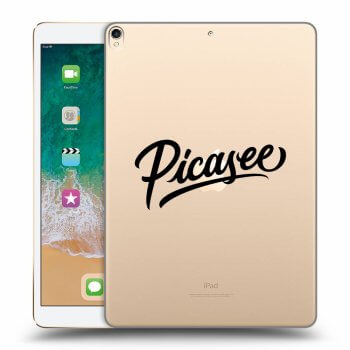 Picasee transparente Silikonhülle für Apple iPad Pro 10.5" 2017 (2. gen) - Picasee - black