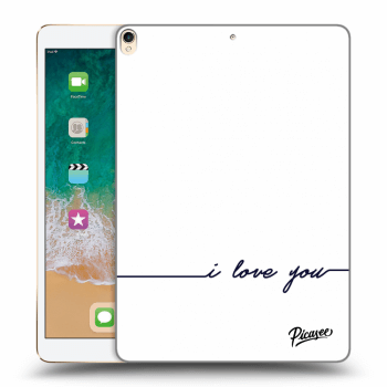 Picasee transparente Silikonhülle für Apple iPad Pro 10.5" 2017 (2. gen) - I love you