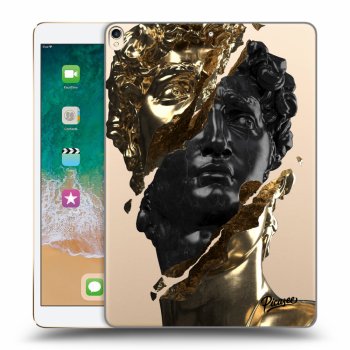 Picasee transparente Silikonhülle für Apple iPad Pro 10.5" 2017 (2. gen) - Gold - Black