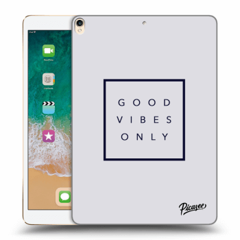 Picasee Schwarze Silikonhülle für Apple iPad Pro 10.5" 2017 (2. gen) - Good vibes only