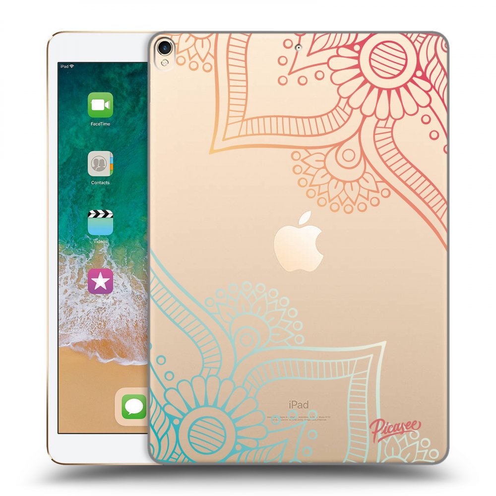 Picasee transparente Silikonhülle für Apple iPad Pro 10.5" 2017 (2. gen) - Flowers pattern
