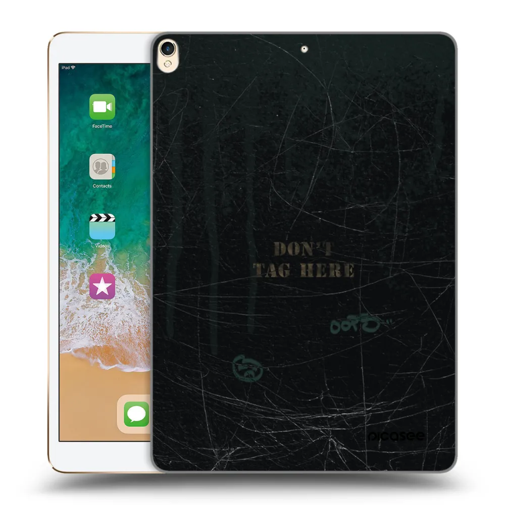 Picasee transparente Silikonhülle für Apple iPad Pro 10.5" 2017 (2. gen) - DON´T TAG