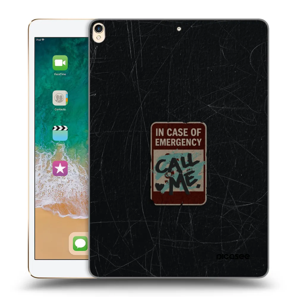 Picasee transparente Silikonhülle für Apple iPad Pro 10.5" 2017 (2. gen) - EMERGENCY