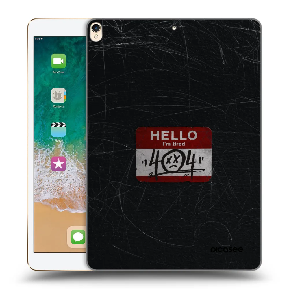 Picasee transparente Silikonhülle für Apple iPad Pro 10.5" 2017 (2. gen) - HELLO 404