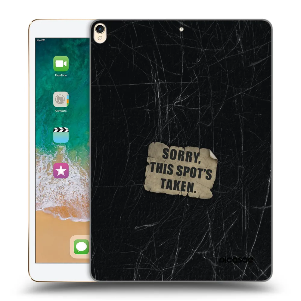 Picasee transparente Silikonhülle für Apple iPad Pro 10.5" 2017 (2. gen) - SORRY