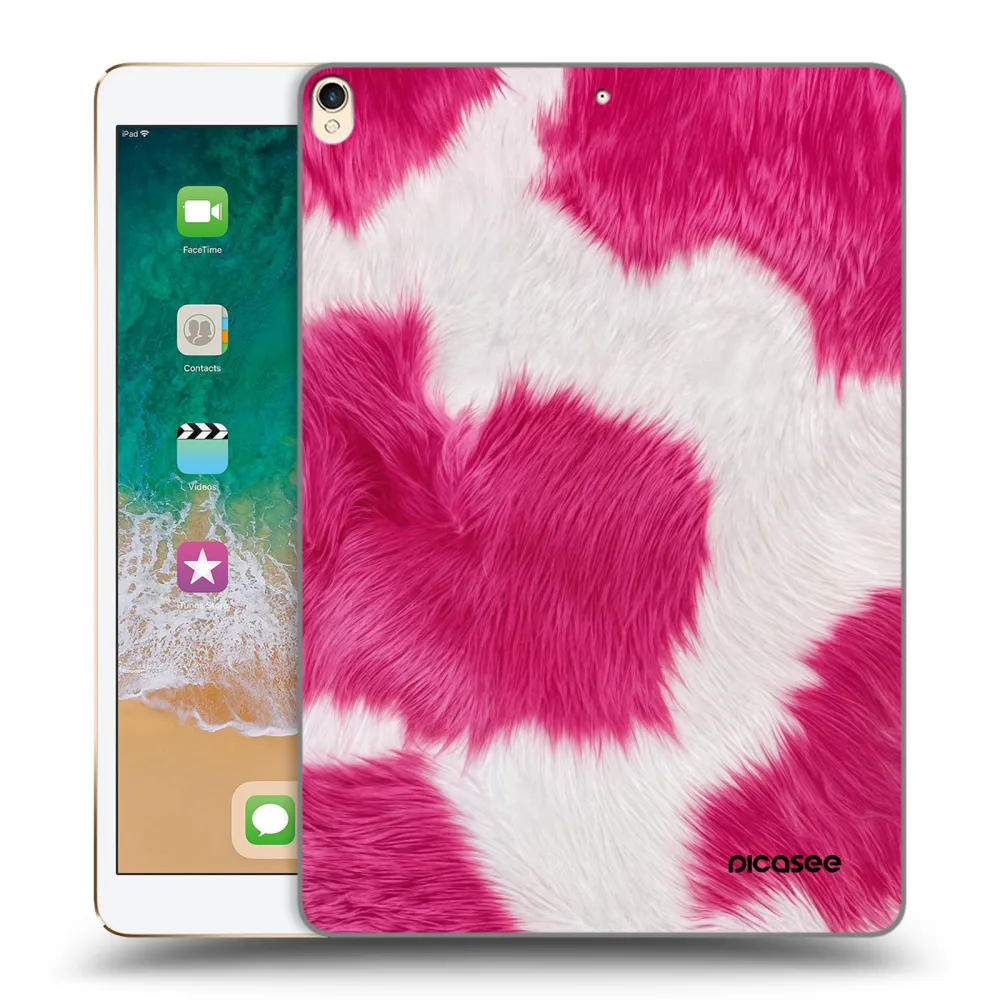 Picasee transparente Silikonhülle für Apple iPad Pro 10.5" 2017 (2. gen) - Pink Moo