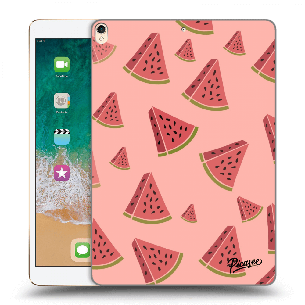 Picasee Schwarze Silikonhülle für Apple iPad Pro 10.5" 2017 (2. gen) - Watermelon