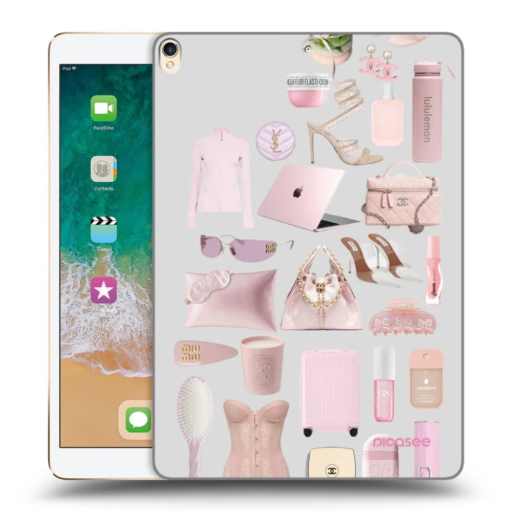Picasee transparente Silikonhülle für Apple iPad Pro 10.5" 2017 (2. gen) - Glam Babe
