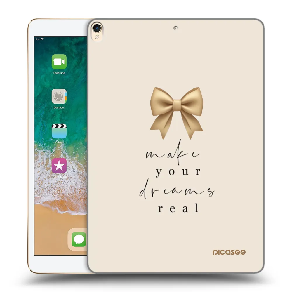 Picasee transparente Silikonhülle für Apple iPad Pro 10.5" 2017 (2. gen) - Golden Dream