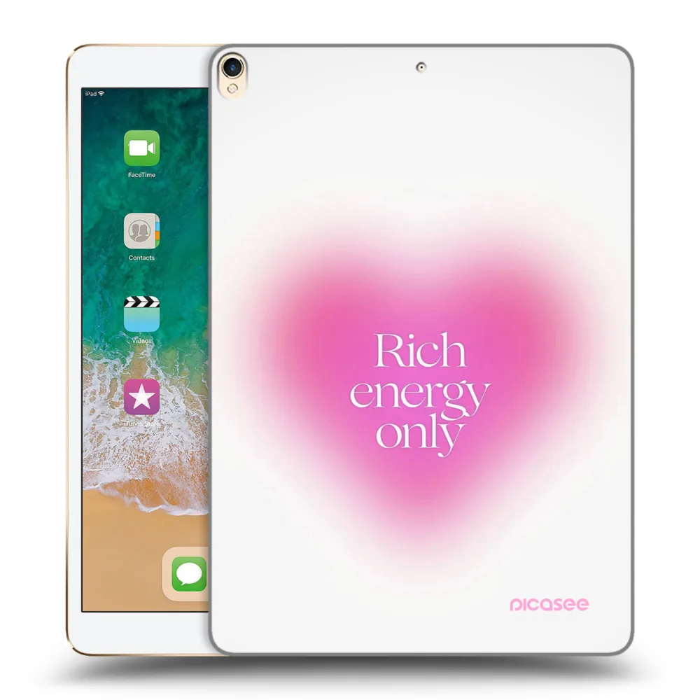 Picasee transparente Silikonhülle für Apple iPad Pro 10.5" 2017 (2. gen) - Rich Energy