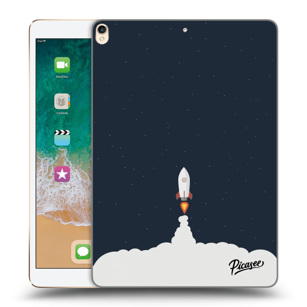 Picasee Schwarze Silikonhülle für Apple iPad Pro 10.5" 2017 (2. gen) - Astronaut 2