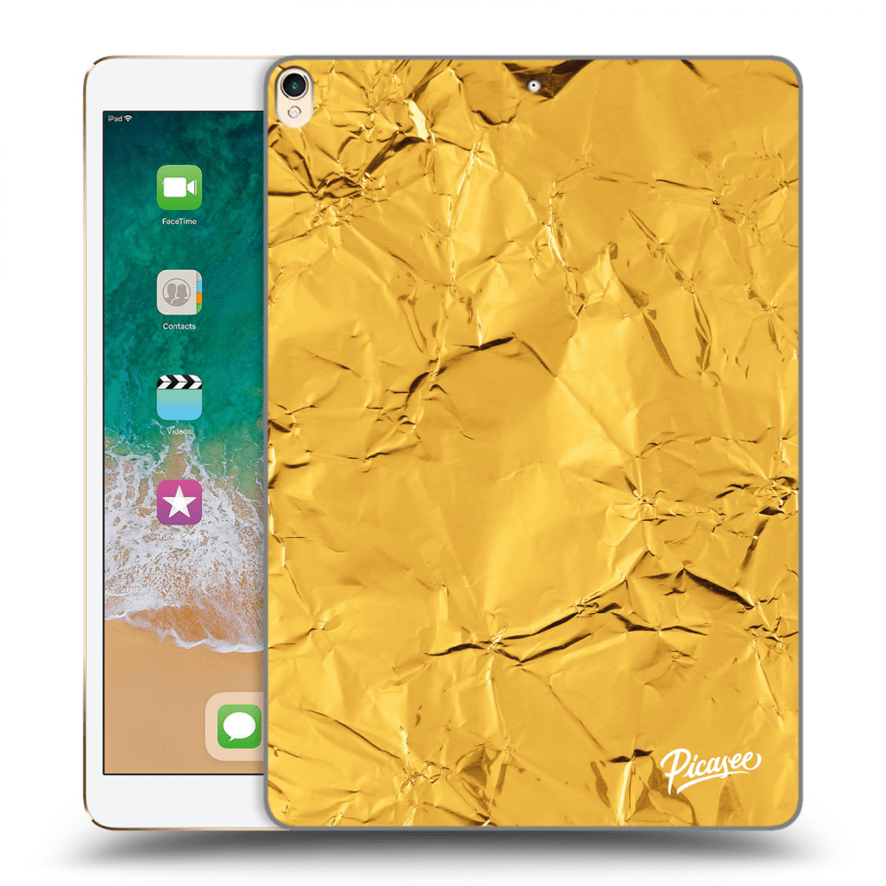 Picasee Schwarze Silikonhülle für Apple iPad Pro 10.5" 2017 (2. gen) - Gold