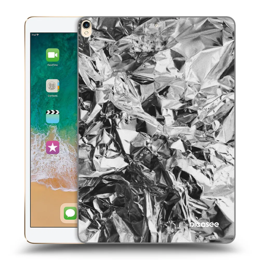 Picasee transparente Silikonhülle für Apple iPad Pro 10.5" 2017 (2. gen) - Chrome