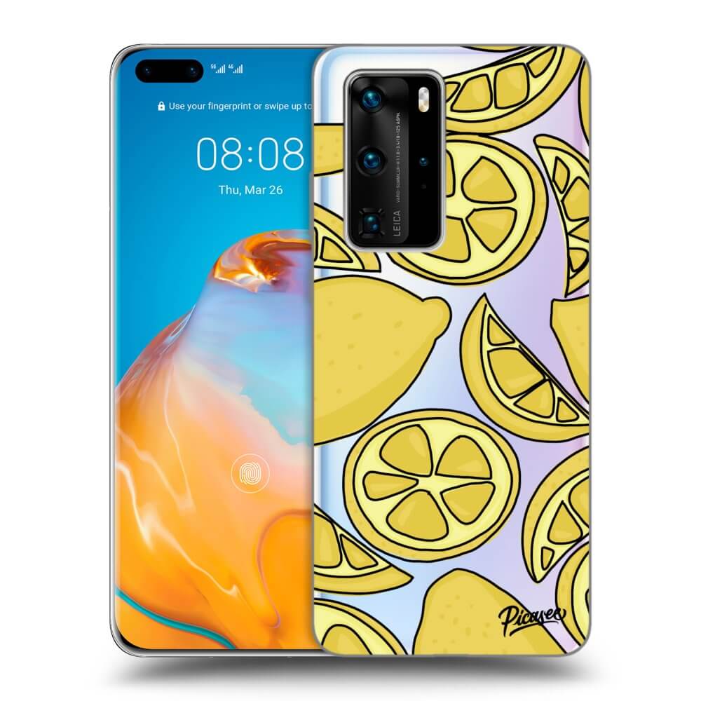 Picasee Huawei P40 Pro Hülle - Transparentes Silikon - Lemon