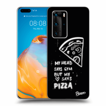 Picasee Huawei P40 Pro Hülle - Schwarzes Silikon - Pizza