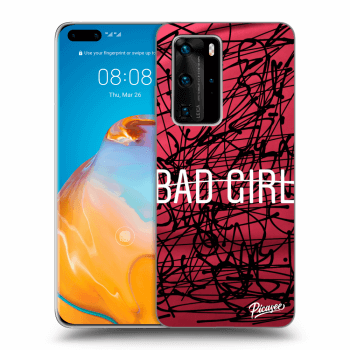 Picasee Huawei P40 Pro Hülle - Transparentes Silikon - Bad girl