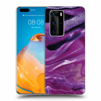 Hülle für Huawei P40 Pro - Purple glitter