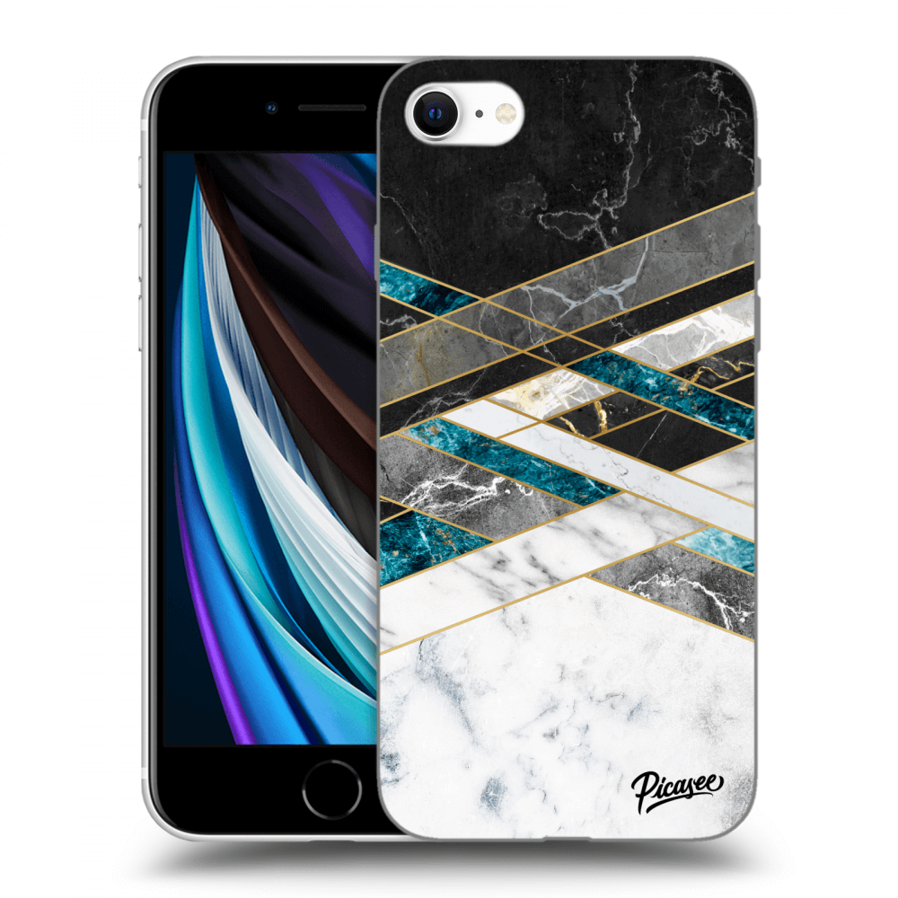 Picasee ULTIMATE CASE für Apple iPhone SE 2020 - Black & White geometry