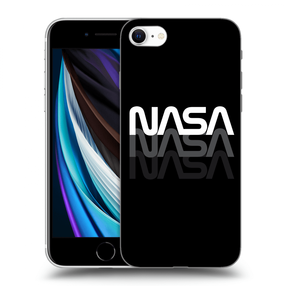 Picasee Apple iPhone SE 2020 Hülle - Transparentes Silikon - NASA Triple