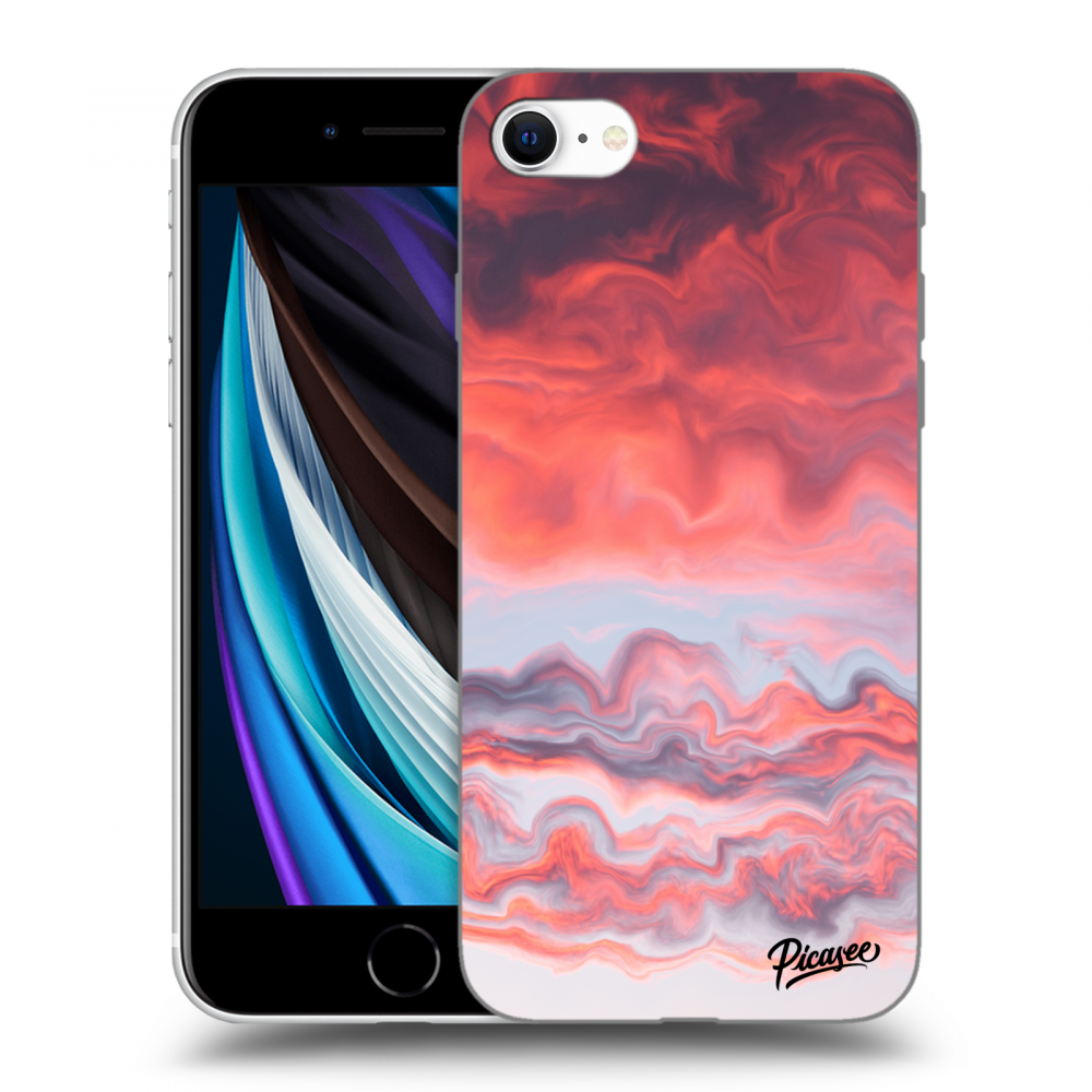 Picasee Apple iPhone SE 2020 Hülle - Transparentes Silikon - Sunset