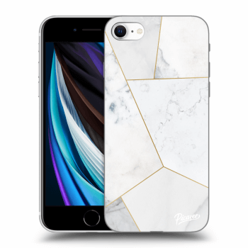 Hülle für Apple iPhone SE 2020 - White tile
