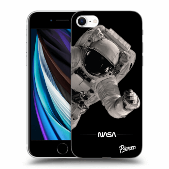 Picasee Apple iPhone SE 2020 Hülle - Schwarzes Silikon - Astronaut Big